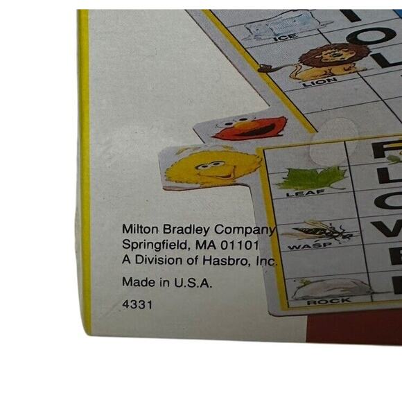 Sesame Street Kids Scrabble Game by Milton Bradley 1992 Vintage Game New Sealed - Picture 3 of 12